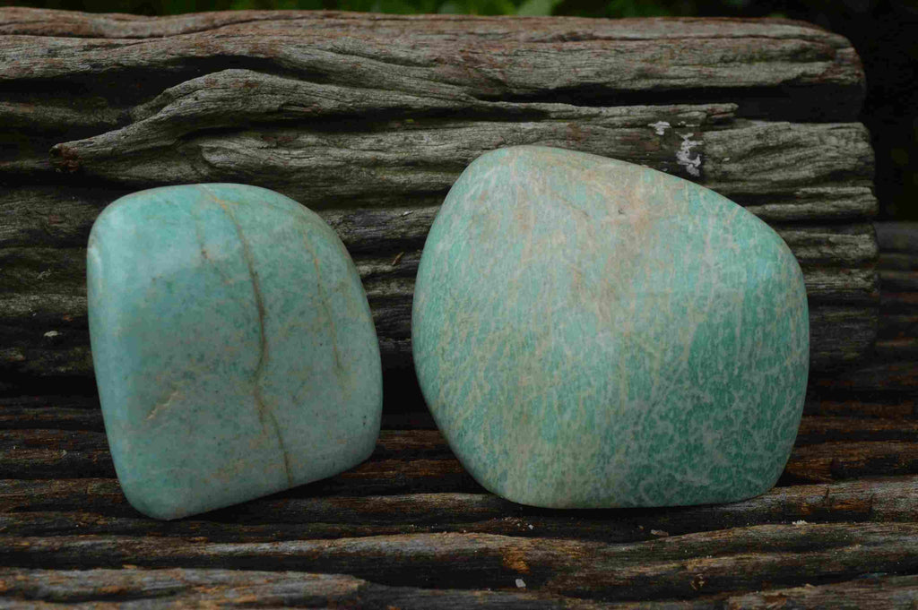 Polished Kobi Amazonite Standing Free Forms x 6 From Zimbabwe - TopRock