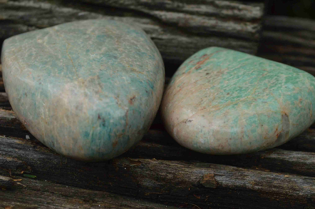 Polished Kobi Amazonite Standing Free Forms x 6 From Zimbabwe - TopRock