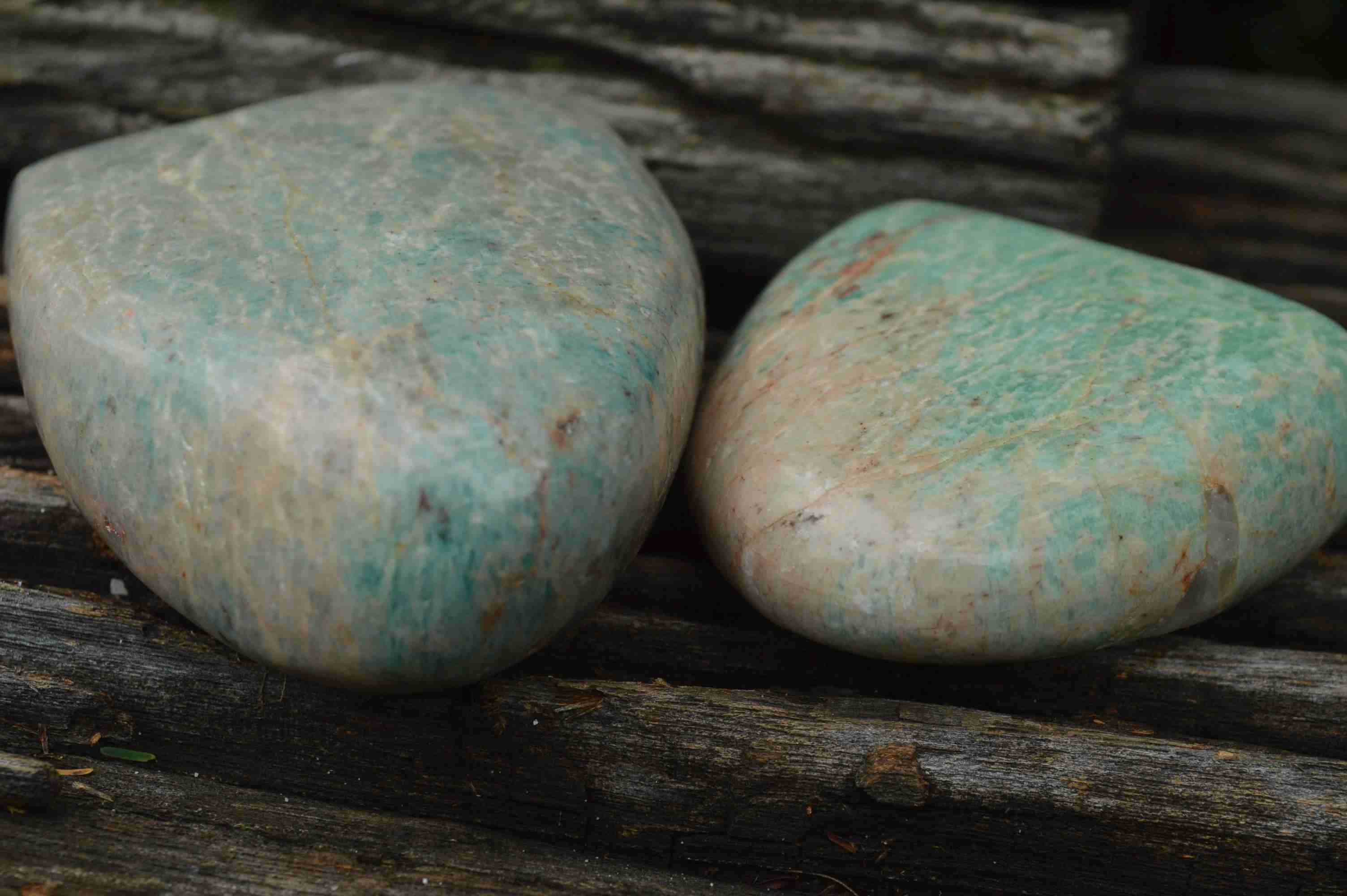 Polished Kobi Amazonite Standing Free Forms x 6 From Zimbabwe - TopRock