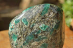 Polished Green Emeralds In Matrix Free Forms x 2 From Zimbabwe - TopRock