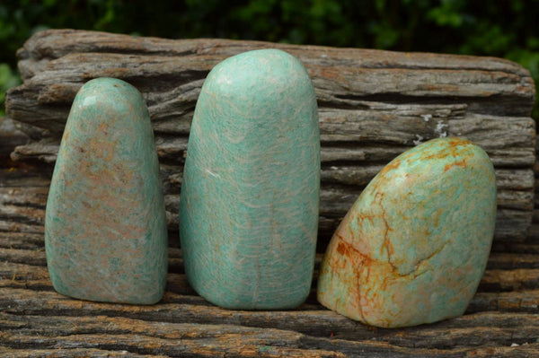 Polished Kobi Amazonite Standing Free Forms x 6 From Zimbabwe - TopRock