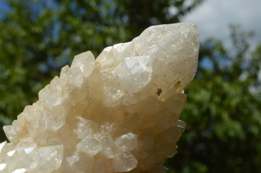 Natural Madagascar Quartz Clusters With Cascading White Phantom Crystals x 3 From Madagascar - TopRock