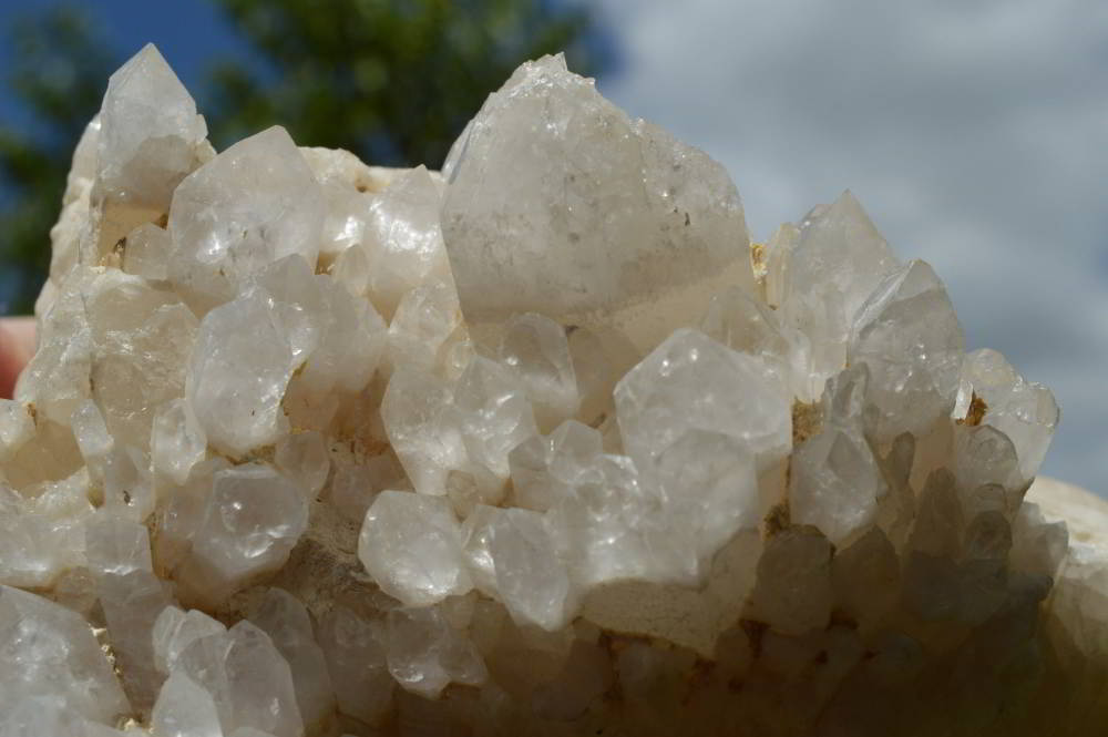 Natural Madagascar Quartz Clusters With Cascading White Phantom Crystals x 3 From Madagascar - TopRock