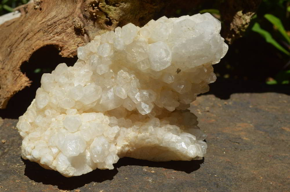 Natural Madagascar Quartz Clusters With Cascading White Phantom Crystals x 3 From Madagascar - TopRock
