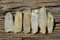 Natural Single Clear Quartz Crystals  x 20 From Serenje, Zambia - TopRock