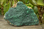 Natural Crystalline Botryoidal Malachite Plate Specimens x 2 From Tenke Fungumure, Congo - TopRock