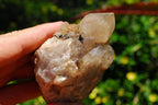 Natural Smokey White Phantom Lwena Quartz Clusters x 4 From Lwena, Congo - TopRock