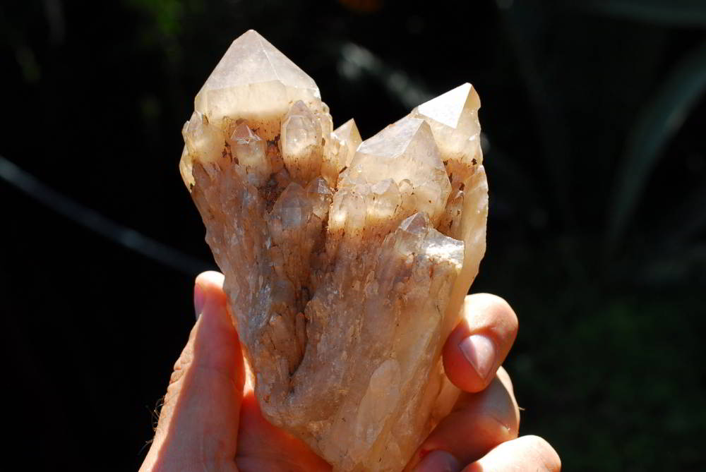 Natural Smokey White Phantom Lwena Quartz Clusters x 4 From Lwena, Congo - TopRock