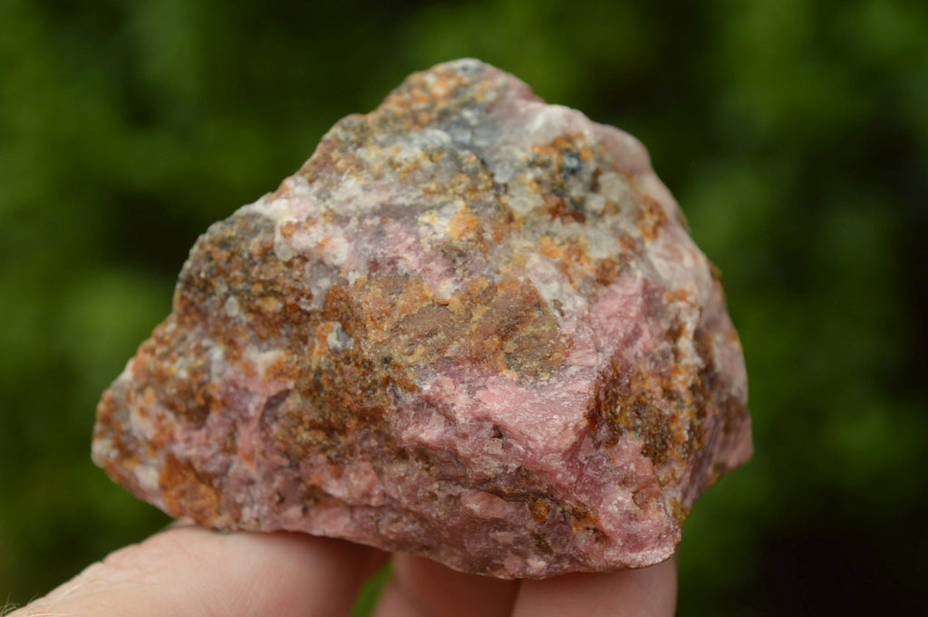 Natural Cobbed Rhodonite Pieces x 12 From Rushinga, Zimbabwe - TopRock
