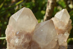 Natural Smokey Cascading Phantom Quartz Clusters x 2 From Luena, Congo - TopRock