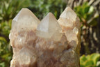 Natural Smokey Cascading Phantom Quartz Clusters x 2 From Luena, Congo - TopRock