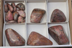 Polished Pink Rhodonite Free Forms (Small to Medium) x 17 From Rushinga, Zimbabwe - TopRock