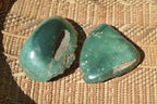 Polished Green Mtorolite Emerald Chrysoprase Plates (Half Polished) x 4 From Mutorashanga, Zimbabwe - TopRock
