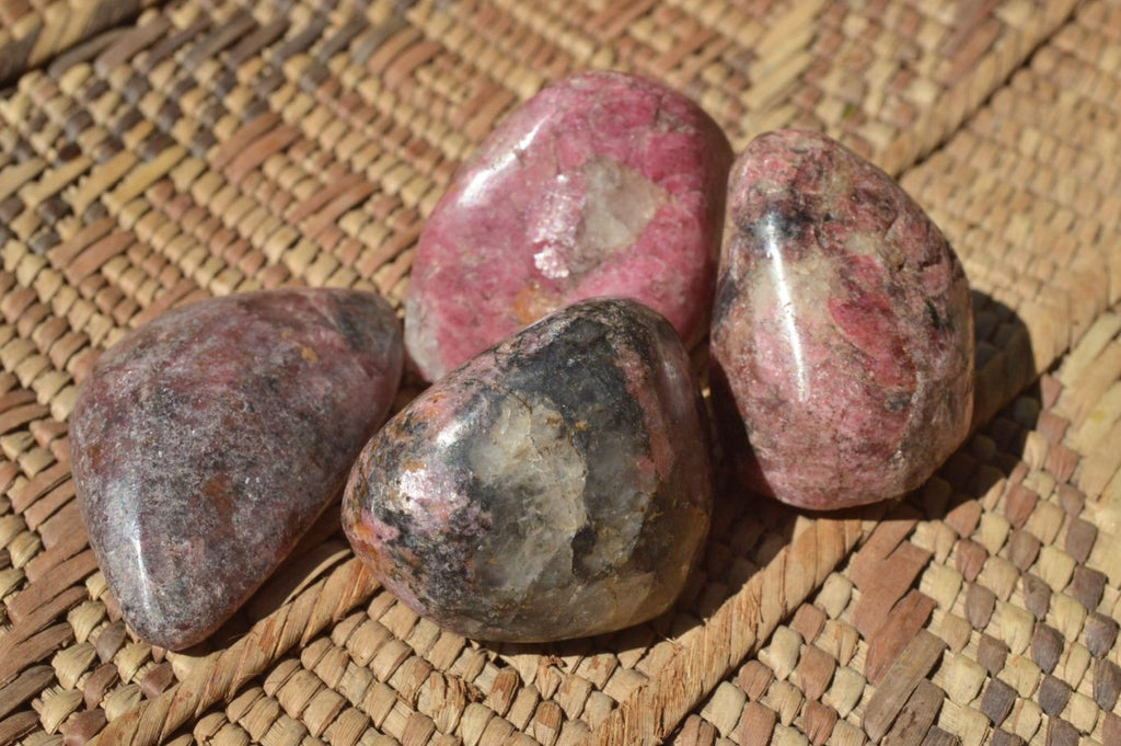 Polished Pink Rhodonite Free Forms (Small to Medium) x 17 From Rushinga, Zimbabwe - TopRock