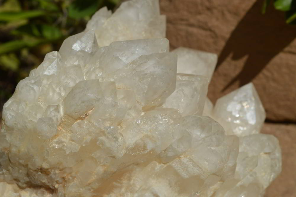 Natural Madagascar Quartz Crystal Clusters With Phantoms x 2 From Madagascar - TopRock