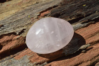 Polished Mixed Tray Of Rose Quartz & Lepidolite Palm Stones x 24 From Madagascar - TopRock