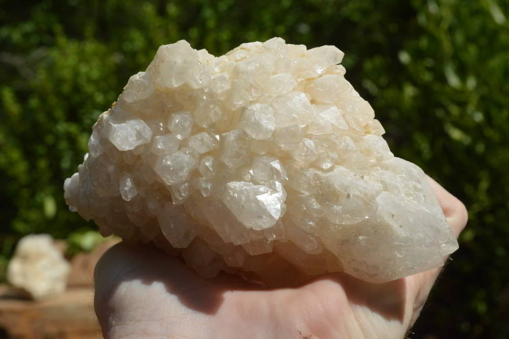 Natural Madagascar Quartz Crystal Clusters With Phantoms x 2 From Madagascar - TopRock