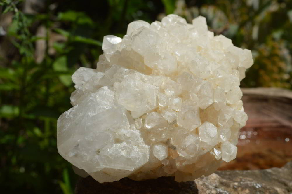 Natural Madagascar Quartz Crystal Clusters With Phantoms x 2 From Madagascar - TopRock