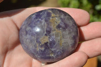 Polished Mixed Tray Of Rose Quartz & Lepidolite Palm Stones x 24 From Madagascar - TopRock