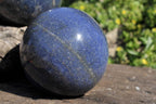 Polished Lazulite (Magnesium, Iron, and Aluminium Phosphate) Spheres x 2 From Madagascar - TopRock