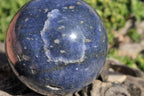 Polished Lazulite (Magnesium, Iron, and Aluminium Phosphate) Spheres x 2 From Madagascar - TopRock