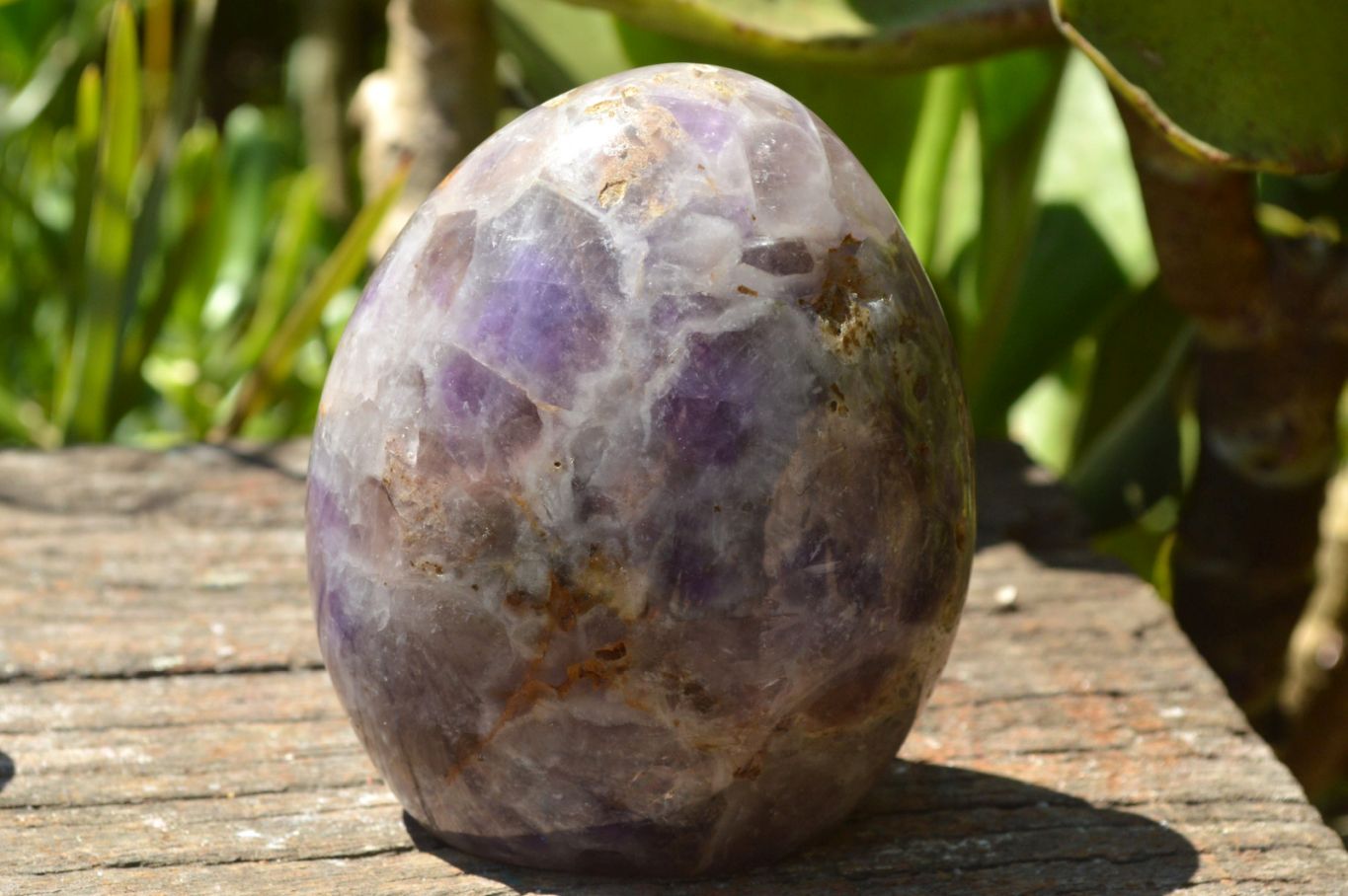 Polished Flower Dream Amethyst Standing Free Forms x 4 From Madagascar - TopRock