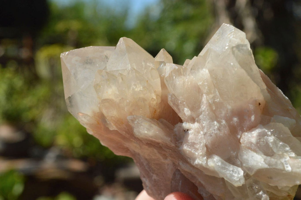 Natural Smokey Cascading Phantom Quartz Clusters x 2 From Luena, Congo - TopRock