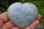 Polished Blue Spotted Spinel Hearts & Spheres x 4 From Madagascar - TopRock