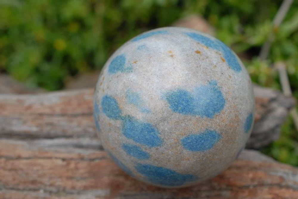 Polished Blue Spotted Spinel Hearts & Spheres x 4 From Madagascar - TopRock