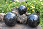 Polished Iolite Water Sapphire Spheres x 3 From Madagascar - TopRock