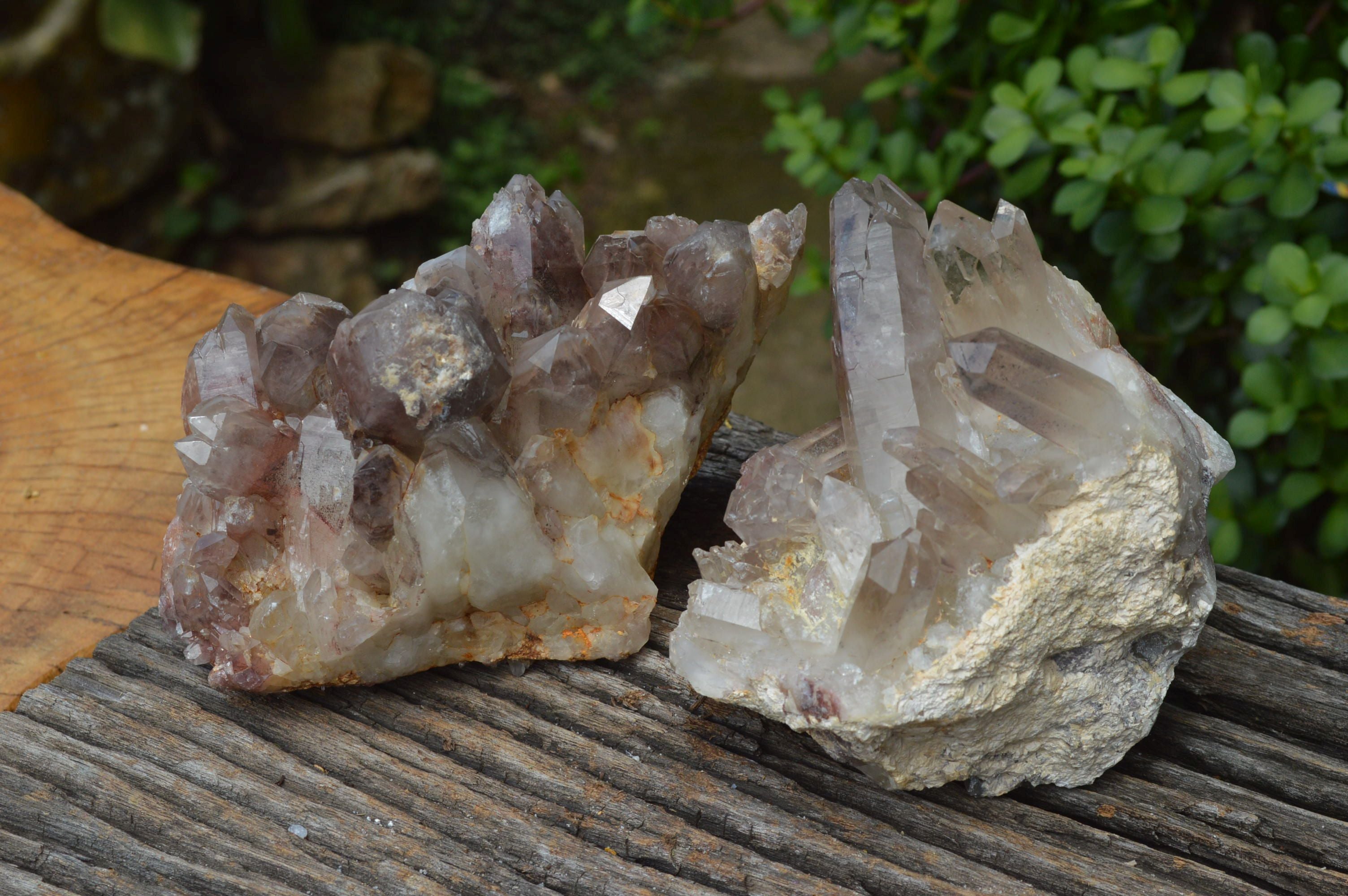 Natural Red Hematoid Quartz Clusters x 2 From Karoi, Zimbabwe - TopRock
