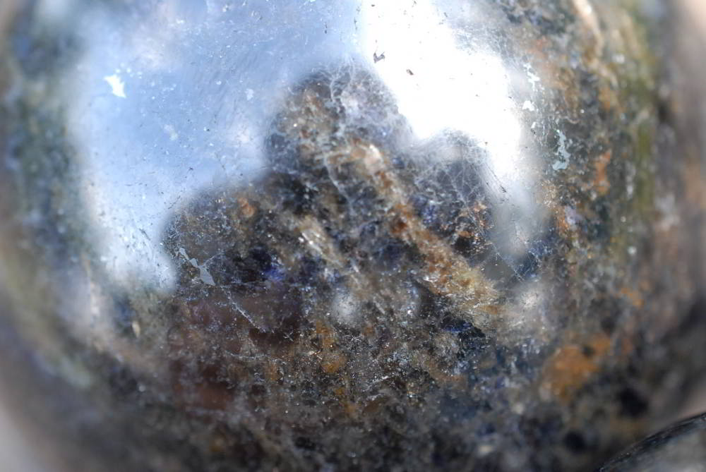 Polished Iolite Water Sapphire Spheres x 3 From Madagascar - TopRock