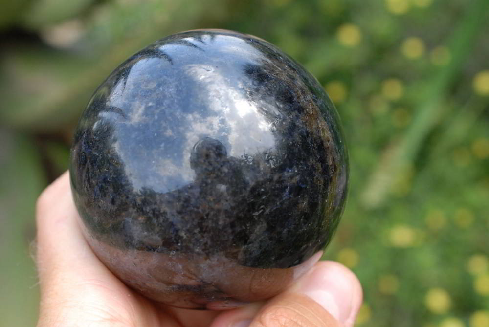 Polished Iolite Water Sapphire Spheres x 3 From Madagascar - TopRock