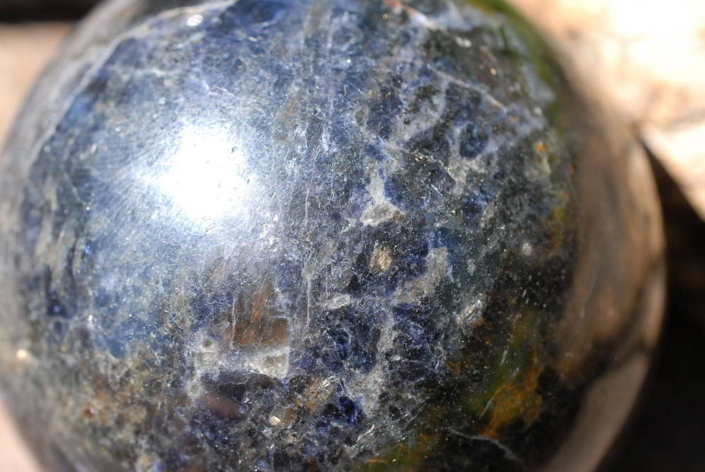 Polished Blue Water Sapphire Iolite Spheres x 3 From Madagascar - TopRock