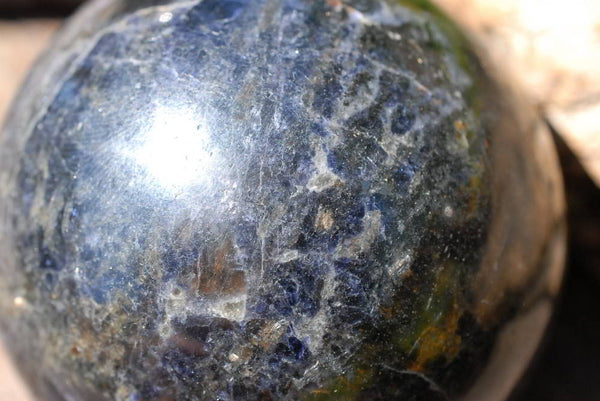 Polished Blue Water Sapphire Iolite Spheres x 3 From Madagascar - TopRock