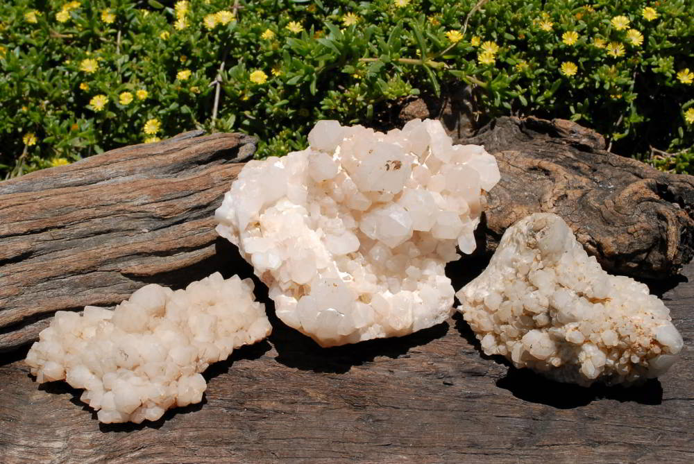 Natural Mixed Quartz Clusters x 4 From Madagascar - TopRock