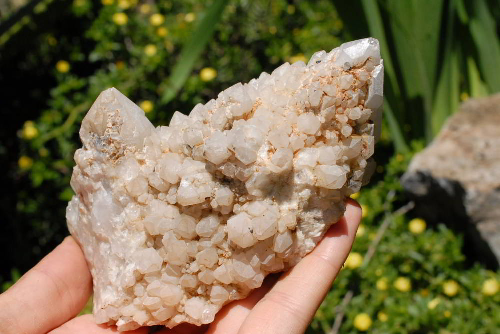 Natural Mixed Quartz Clusters x 4 From Madagascar - TopRock
