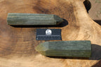 Polished Banded Green Fuchsite Crystal Points x 2 From Madagascar - TopRock