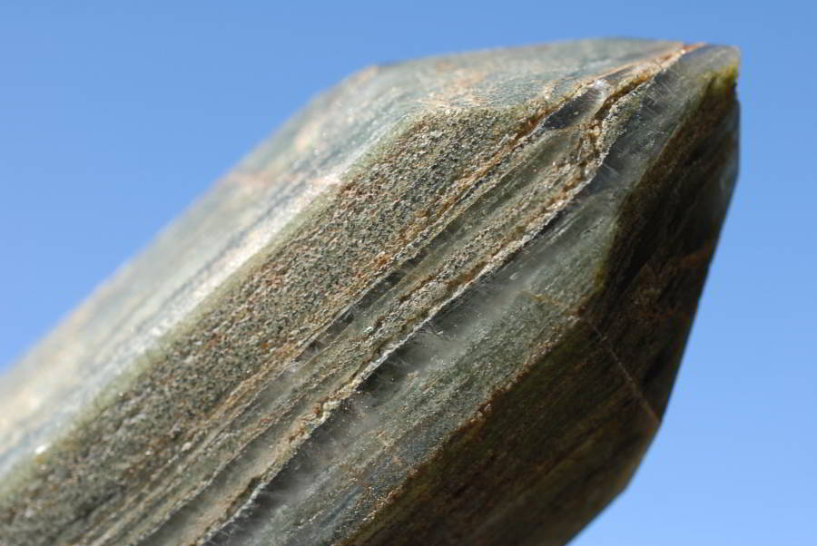 Polished Banded Green Fuchsite Crystal Points x 2 From Madagascar - TopRock