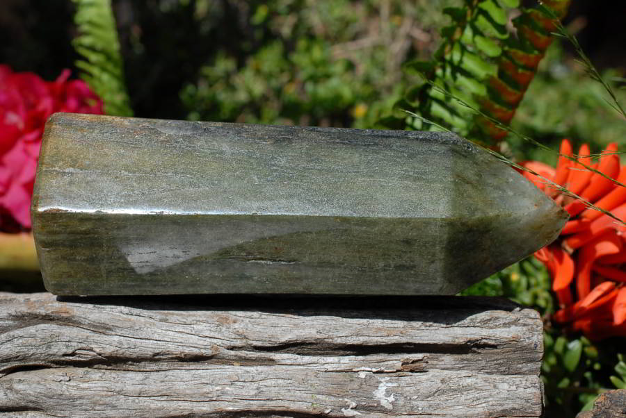 Polished Banded Green Fuchsite Crystal Points x 3 From Madagascar - TopRock