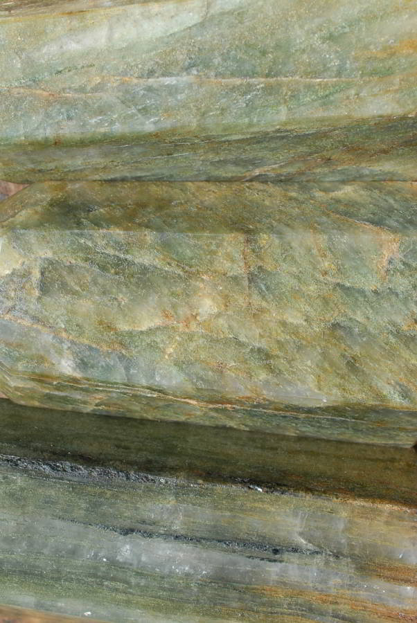 Polished Banded Green Fuchsite Crystal Points x 3 From Madagascar - TopRock