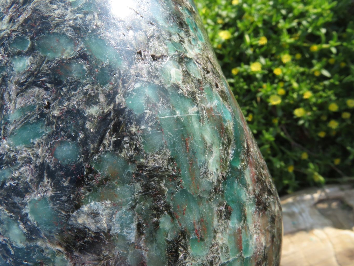 Polished Emeralds In Matrix Standing Free Form x 1 From Sandawana, Zimbabwe - TopRock