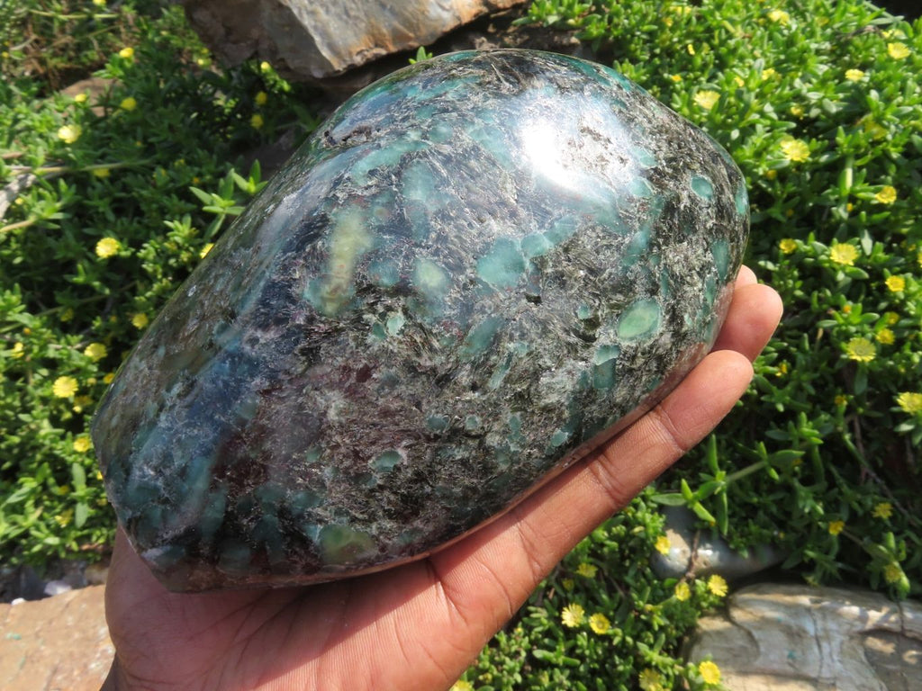 Polished Emeralds In Matrix Standing Free Form x 1 From Sandawana, Zimbabwe - TopRock