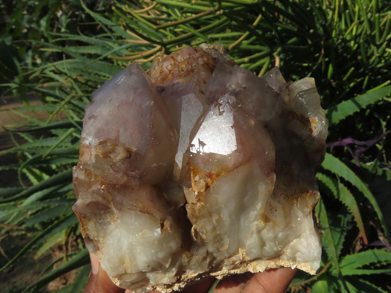 Natural Hematoid Quartz Crystal Cluster x 1 From Zimbabwe - TopRock