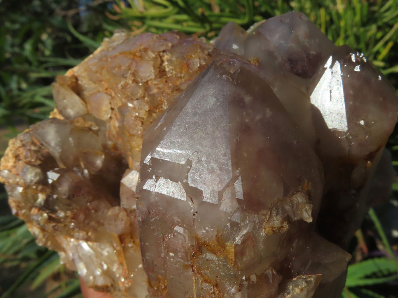 Natural Hematoid Quartz Crystal Cluster x 1 From Zimbabwe - TopRock