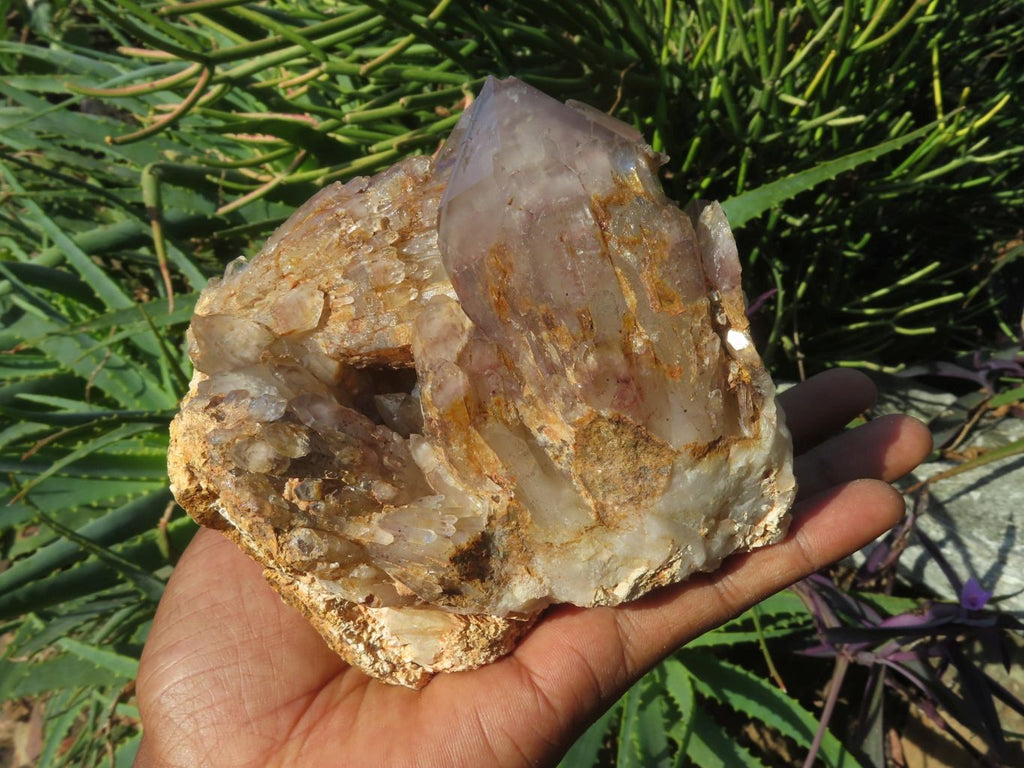Natural Hematoid Quartz Crystal Cluster x 1 From Zimbabwe - TopRock