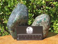 Polished Emeralds In Matrix Free Forms x 2 From Zimbabwe - TopRock