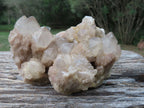 Natural Smokey White Phantom Cascading Quartz Cluster x 1 From Luena, Congo - TopRock