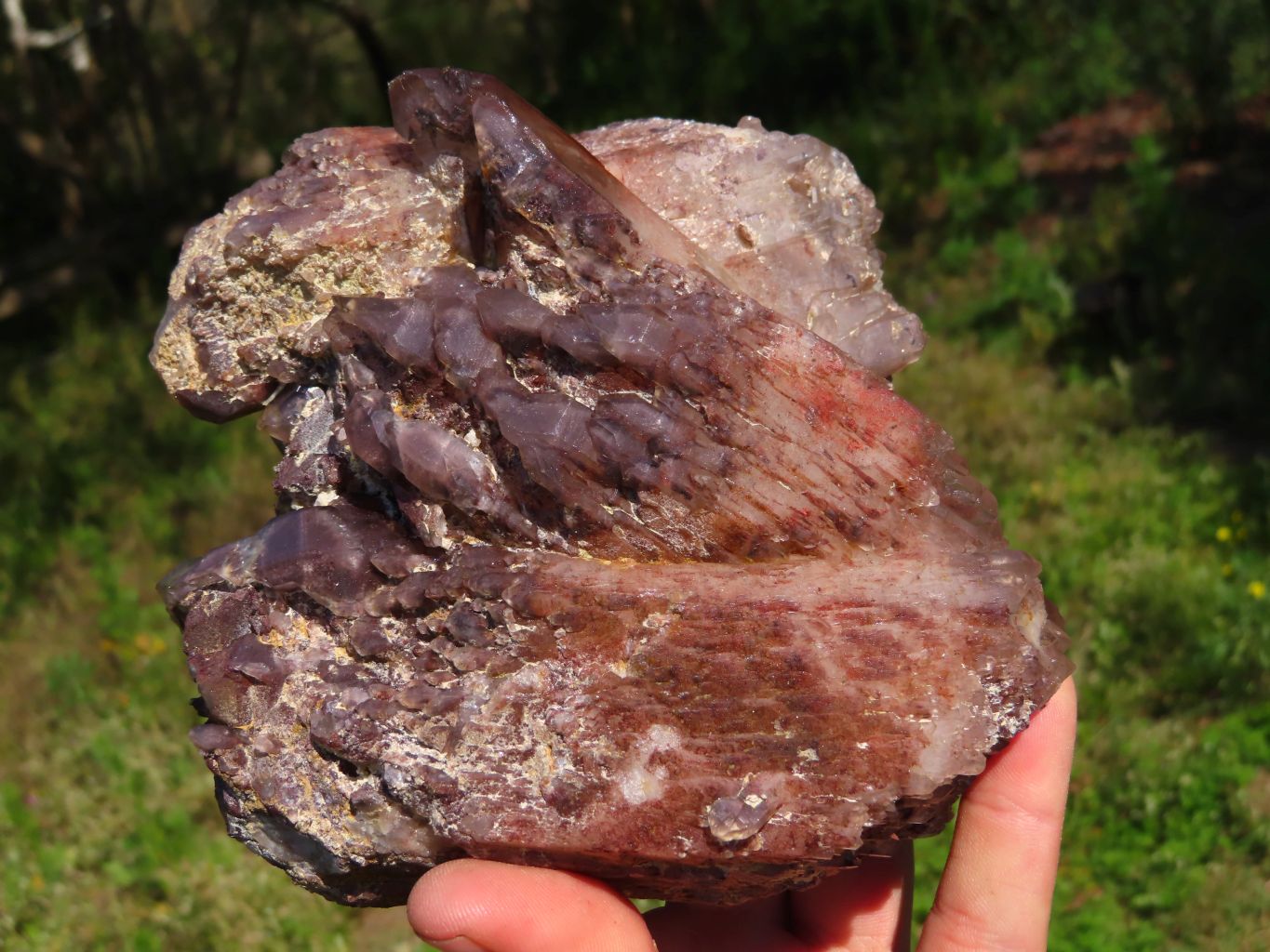 Natural Red Hematoid Quartz Crystal Clusters x 2 From Zimbabwe - TopRock