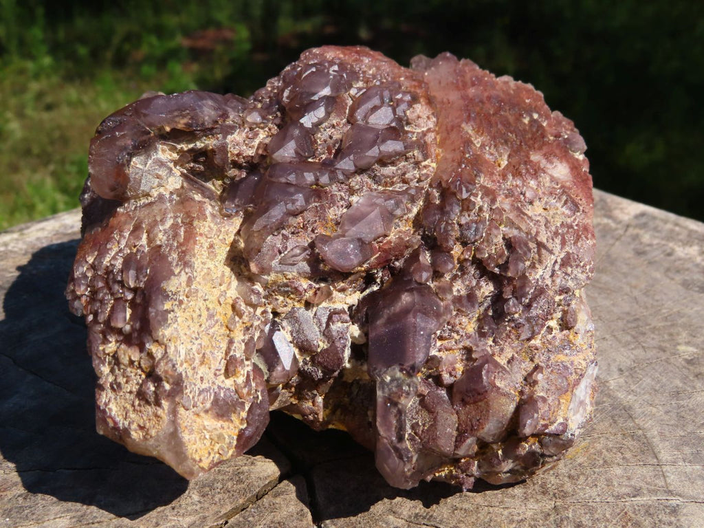 Natural Red Hematoid Quartz Crystal Clusters x 2 From Zimbabwe - TopRock